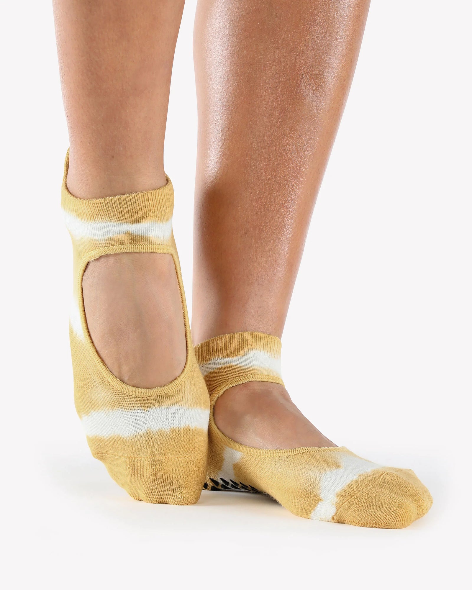 chaussettes antidérapantes grip yoga pilates socks pointe studio