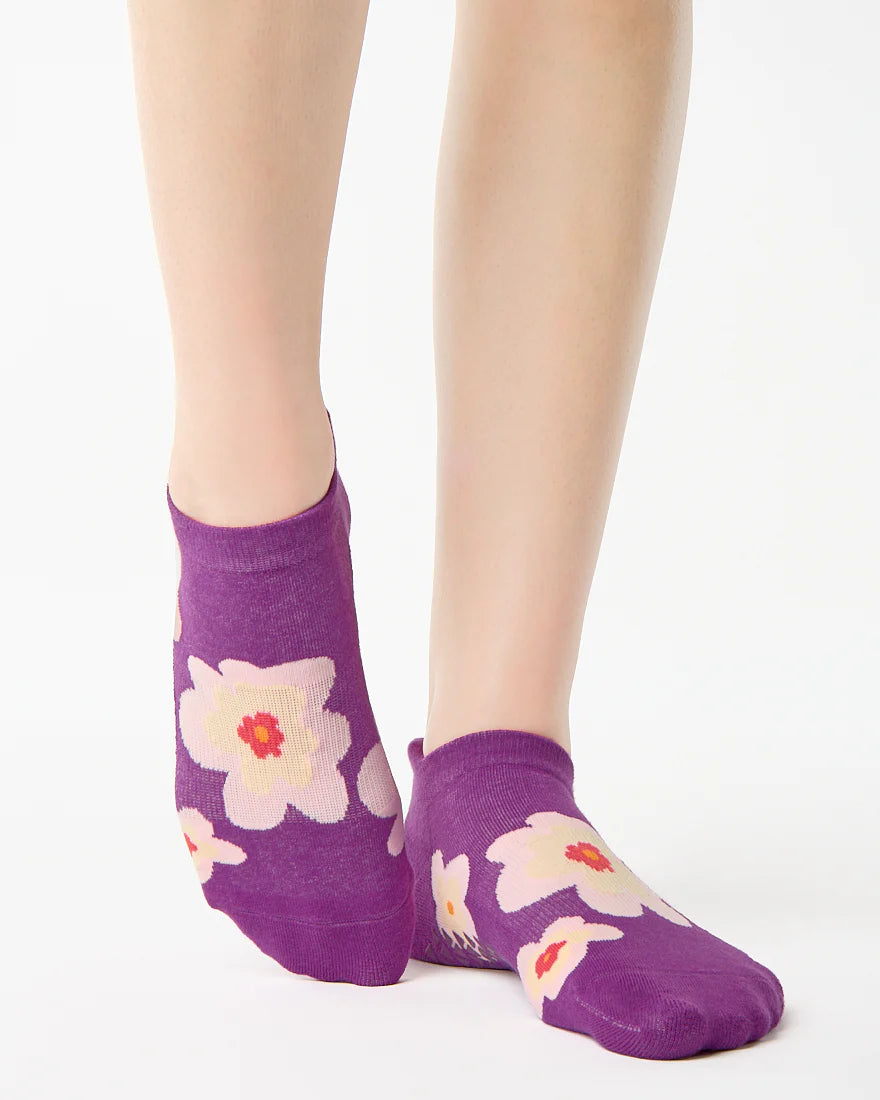 chaussettes antidérapantes grip yoga pilates socks pointe studio