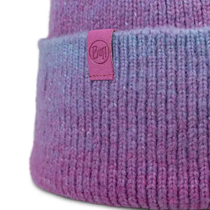 bonnet beanie hat buff laine wool marin orchid
