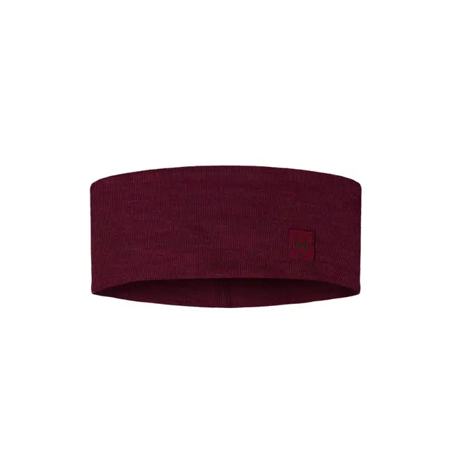 bandeau headband buff laine wool merino merinos solid Tibetan red