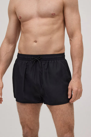 maillot short boxer natation plage swimwear homme men noir black Ysabel mora