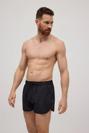 maillot short boxer natation plage swimwear homme men noir black Ysabel mora