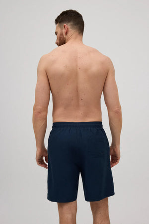 maillot de bain bord short homme bleu marine navy blue natation beach plage swimming