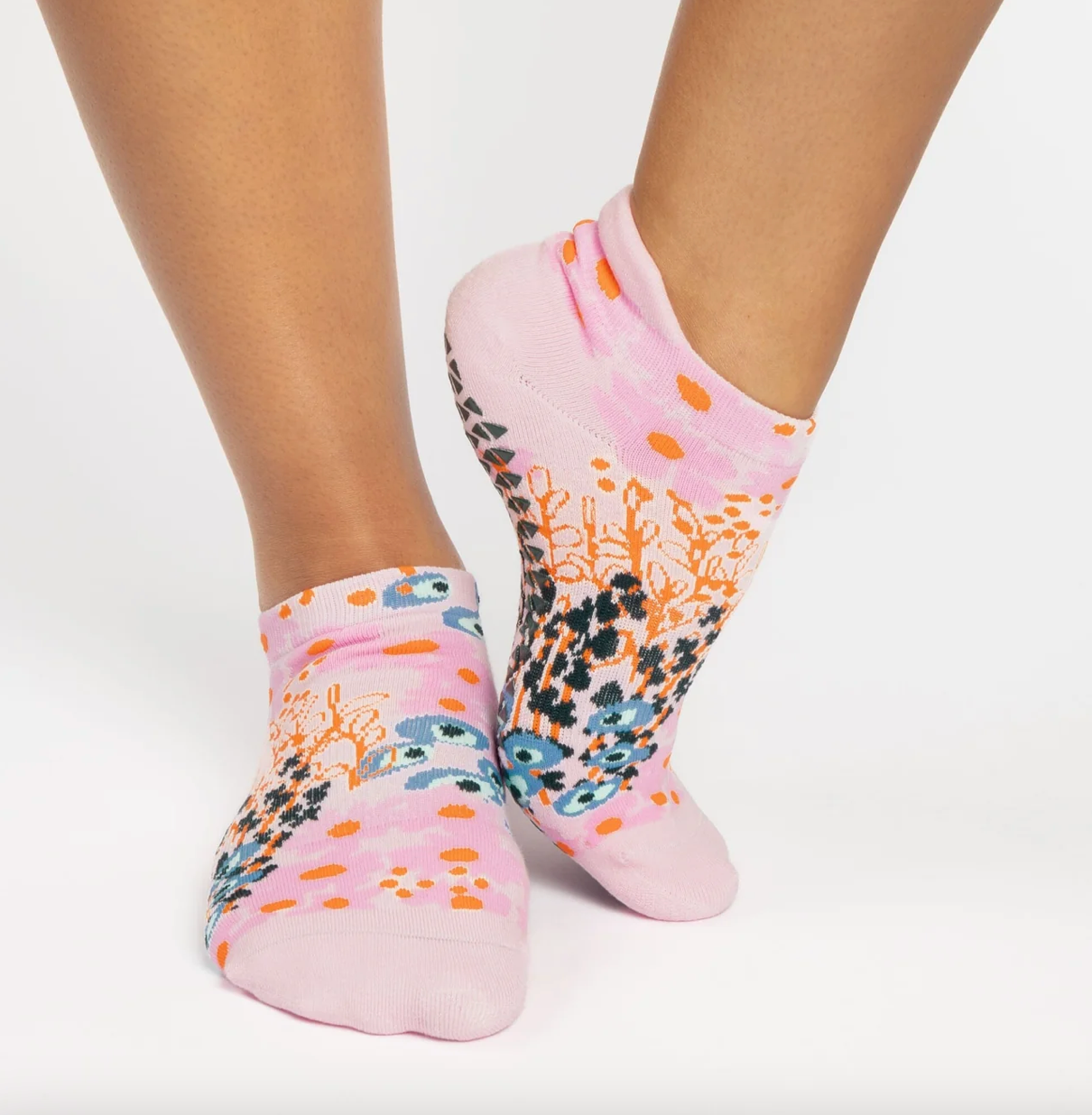 chaussettes anti dérapantes antidérapantes grip pilates socks pointe studio yoga
