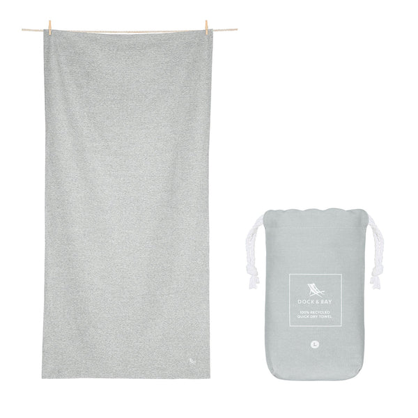 Serviette à séchage rapide gris clair