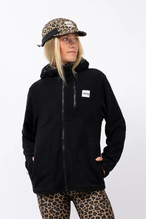 veste tech light zip hood polaire polar black noir Eivy
