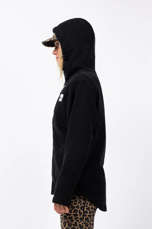 veste tech light zip hood polaire polar black noir Eivy