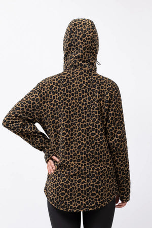 veste polaire polar techlight ziphood leopard Eivy