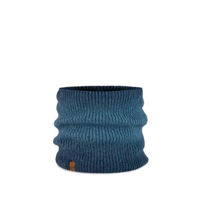 tour de cou neckwarmer polaire laine wool buff marin denim