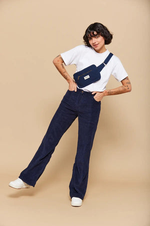 sac banane hindbag harry bleu marine navy blue