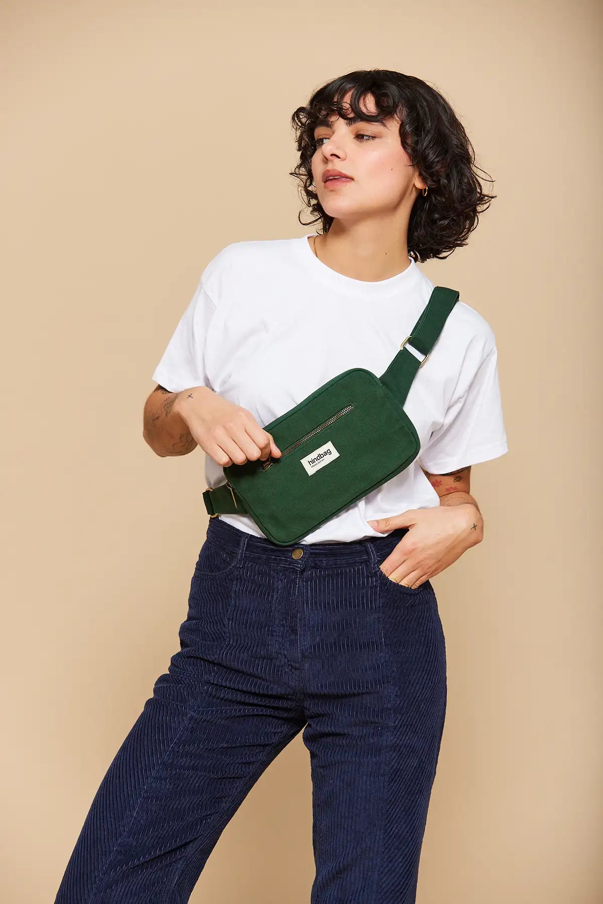 sac banane hindbag harry vert sapin green