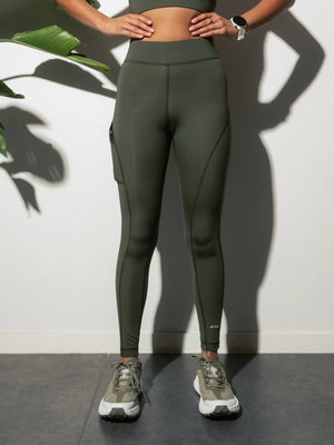 legging get in shape circle sportswear moss kaki