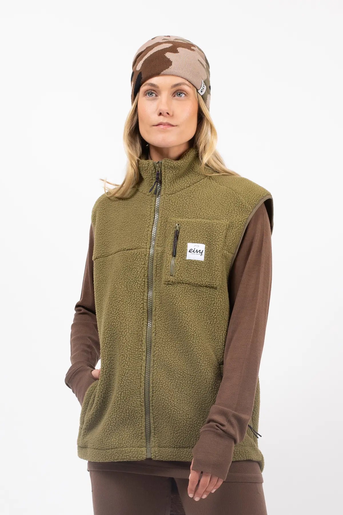 lumberjackie veste vest polaire fleece polar eivy kaki