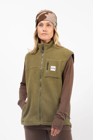 lumberjackie veste vest polaire fleece polar eivy kaki