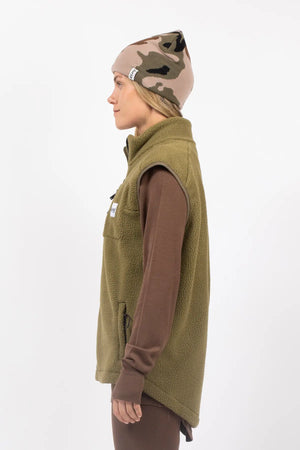 lumberjackie veste vest polaire fleece polar eivy kaki