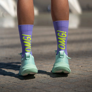 chaussettes running sporcks omg violet