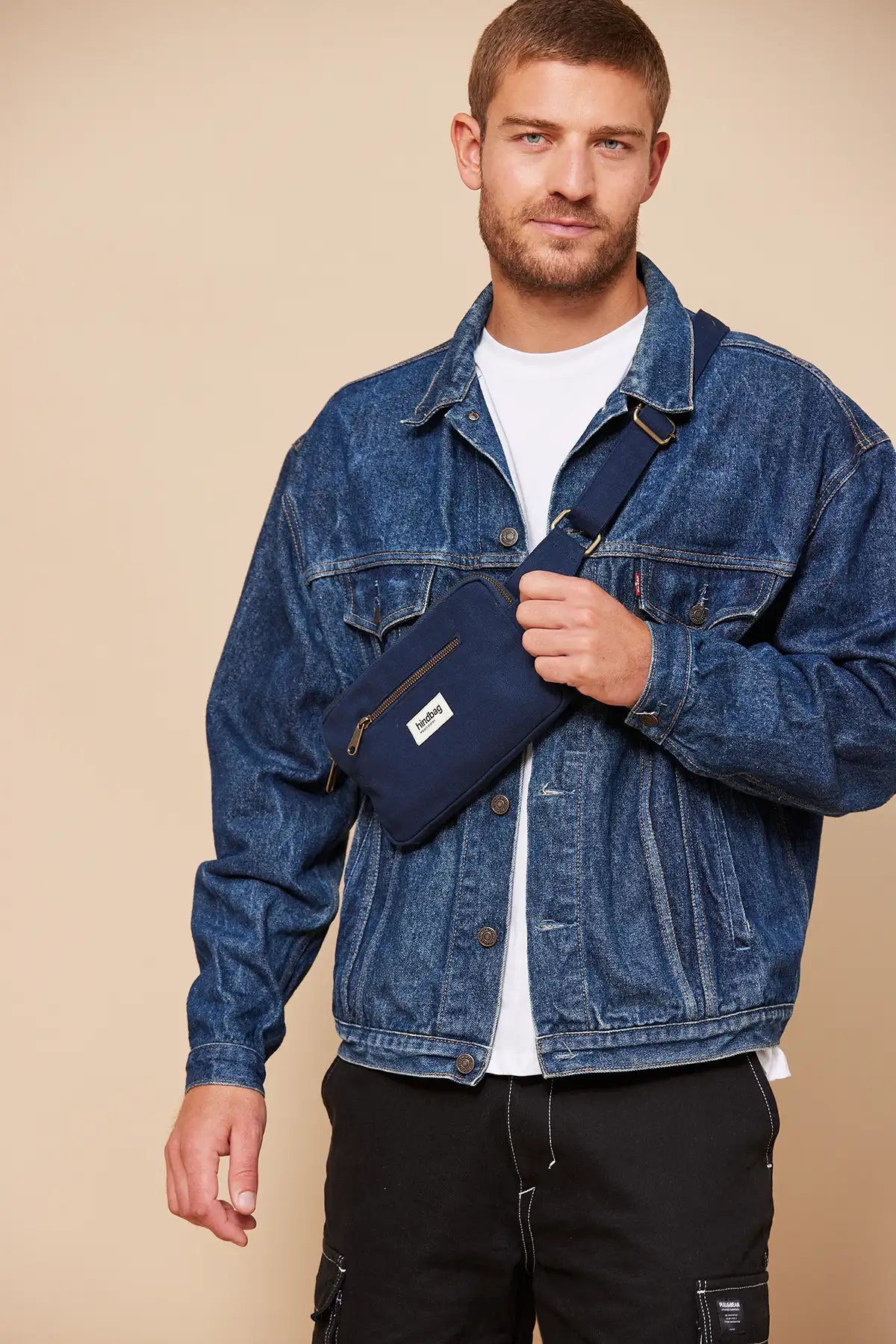 sac banane hindbag harry bleu marine navy blue