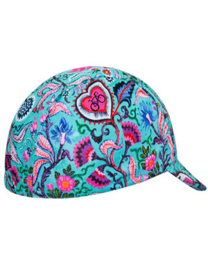 casquette velo cycling cyclisme cycology galette hat cap secret garden aqua