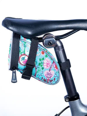 sacoche selle saddle bag cycology cycling cyclisme velo secret garden aqua