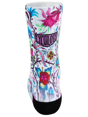 chaussettes socks velo cyclisme cycling cycology Frida white blanc
