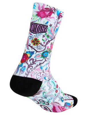 chaussettes socks velo cyclisme cycling cycology Frida white blanc