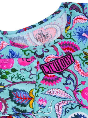 t-shirt running cycling velo cyclisme cycology secret garden aqua