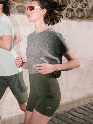 SHORT CYCLISTE GET SHORTY CIRCLE SPORTSWEAR KAKI MOSS