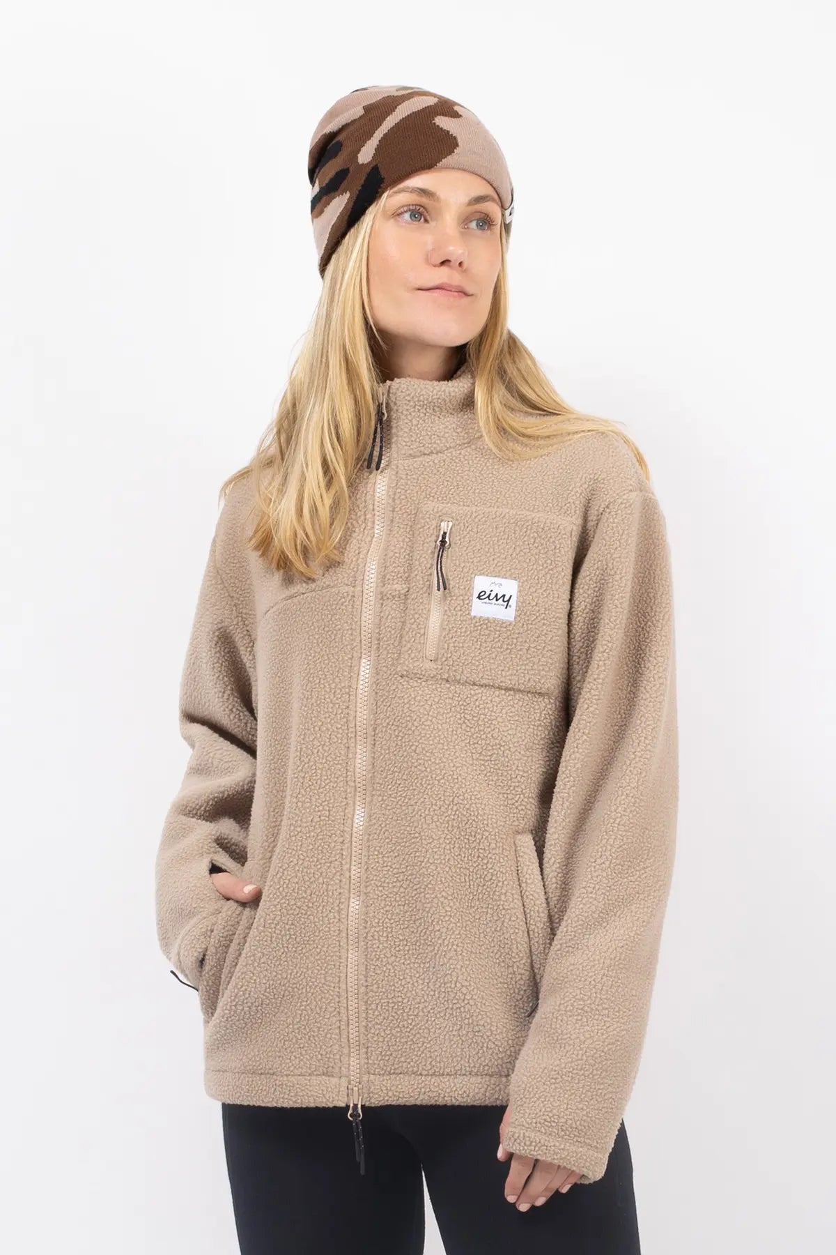 veste sherpa versa jacket eivy polaire polar fleece beige