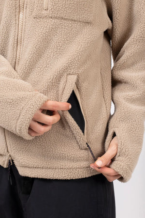 veste sherpa versa jacket eivy polaire polar fleece beige