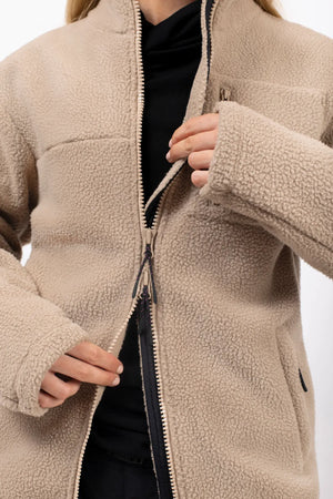 veste sherpa versa jacket eivy polaire polar fleece beige