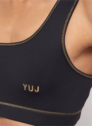 Brassière de yoga noir/gold ANAHATA